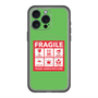 スリムプロテクションプレミアムケース with MagSafe［ FRAGILE Sticker - Green ］
