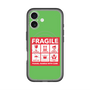 スリムプロテクションプレミアムケース with MagSafe［ FRAGILE Sticker - Green ］