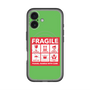 スリムプロテクションプレミアムケース with MagSafe［ FRAGILE Sticker - Green ］