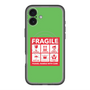 スリムプロテクションプレミアムケース with MagSafe［ FRAGILE Sticker - Green ］