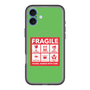 スリムプロテクションプレミアムケース with MagSafe［ FRAGILE Sticker - Green ］