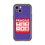 スリムプロテクションプレミアムケース with MagSafe［ FRAGILE Sticker - Purple ］
