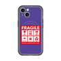 スリムプロテクションプレミアムケース with MagSafe［ FRAGILE Sticker - Purple ］