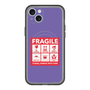 スリムプロテクションプレミアムケース with MagSafe［ FRAGILE Sticker - Purple ］