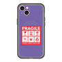 スリムプロテクションプレミアムケース with MagSafe［ FRAGILE Sticker - Purple ］