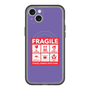スリムプロテクションプレミアムケース with MagSafe［ FRAGILE Sticker - Purple ］
