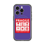 スリムプロテクションプレミアムケース with MagSafe［ FRAGILE Sticker - Purple ］