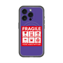 スリムプロテクションプレミアムケース with MagSafe［ FRAGILE Sticker - Purple ］