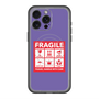スリムプロテクションプレミアムケース with MagSafe［ FRAGILE Sticker - Purple ］