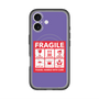 スリムプロテクションプレミアムケース with MagSafe［ FRAGILE Sticker - Purple ］