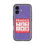 スリムプロテクションプレミアムケース with MagSafe［ FRAGILE Sticker - Purple ］