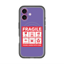 スリムプロテクションプレミアムケース with MagSafe［ FRAGILE Sticker - Purple ］