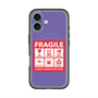 スリムプロテクションプレミアムケース with MagSafe［ FRAGILE Sticker - Purple ］