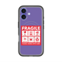 スリムプロテクションプレミアムケース with MagSafe［ FRAGILE Sticker - Purple ］