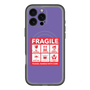 スリムプロテクションプレミアムケース with MagSafe［ FRAGILE Sticker - Purple ］
