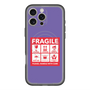スリムプロテクションプレミアムケース with MagSafe［ FRAGILE Sticker - Purple ］