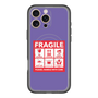 スリムプロテクションプレミアムケース with MagSafe［ FRAGILE Sticker - Purple ］
