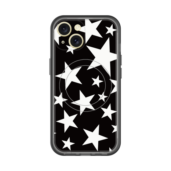 スリムプロテクションプレミアムケース with MagSafe［ Stars - Black ］