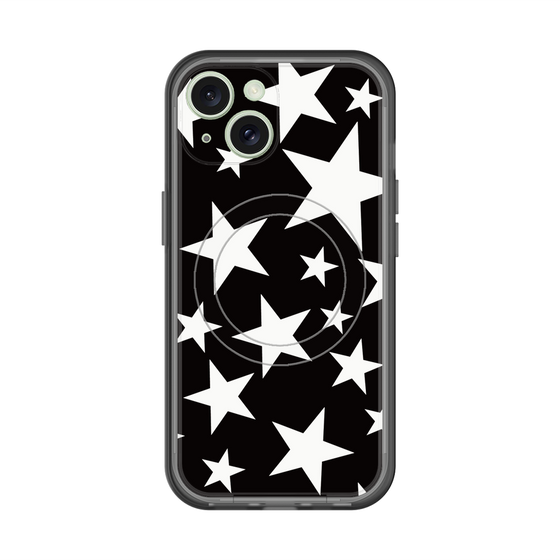 スリムプロテクションプレミアムケース with MagSafe［ Stars - Black ］