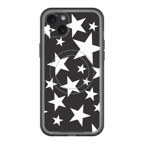 スリムプロテクションプレミアムケース with MagSafe［ Stars - Black ］
