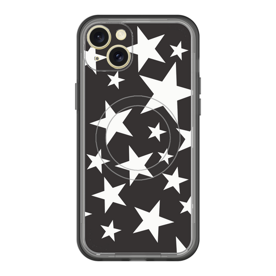 スリムプロテクションプレミアムケース with MagSafe［ Stars - Black ］