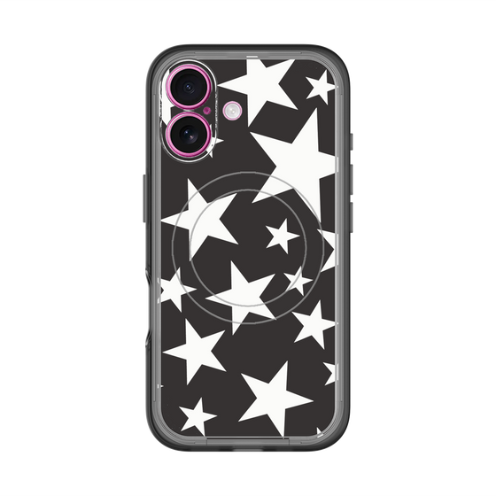 スリムプロテクションプレミアムケース with MagSafe［ Stars - Black ］
