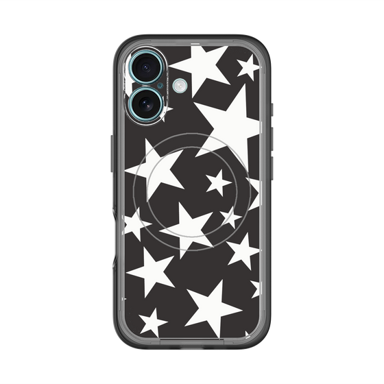 スリムプロテクションプレミアムケース with MagSafe［ Stars - Black ］