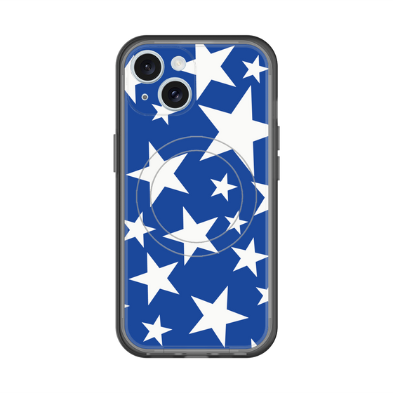 スリムプロテクションプレミアムケース with MagSafe［ Stars - Blue ］