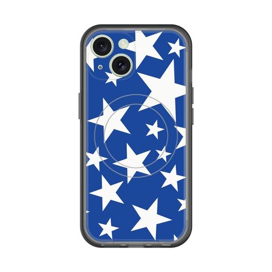 スリムプロテクションプレミアムケース with MagSafe［ Stars - Blue ］