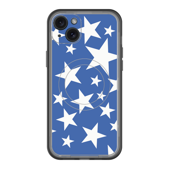 スリムプロテクションプレミアムケース with MagSafe［ Stars - Blue ］