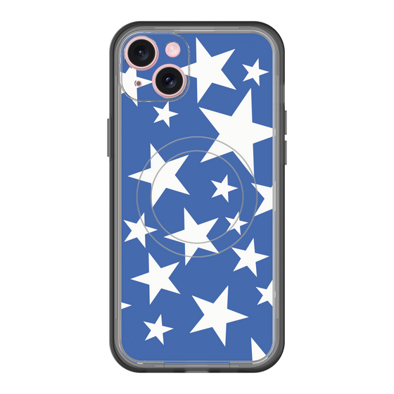 スリムプロテクションプレミアムケース with MagSafe［ Stars - Blue ］