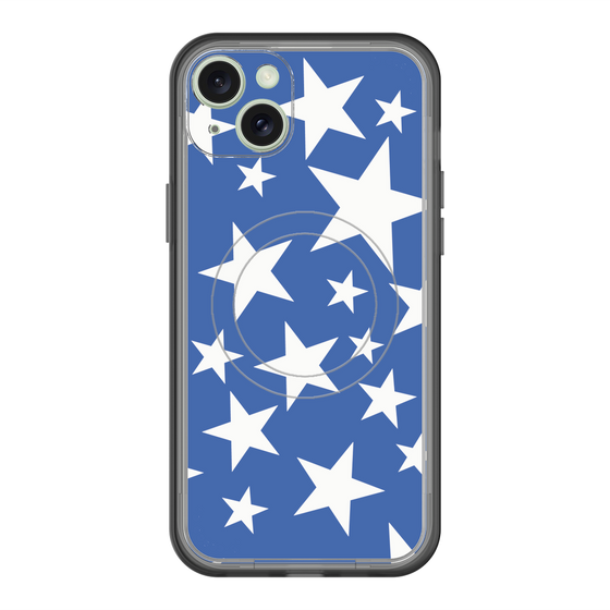 スリムプロテクションプレミアムケース with MagSafe［ Stars - Blue ］