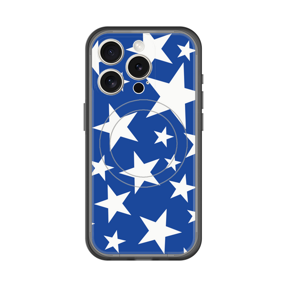 スリムプロテクションプレミアムケース with MagSafe［ Stars - Blue ］