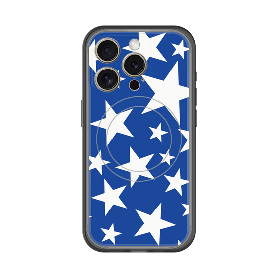 スリムプロテクションプレミアムケース with MagSafe［ Stars - Blue ］