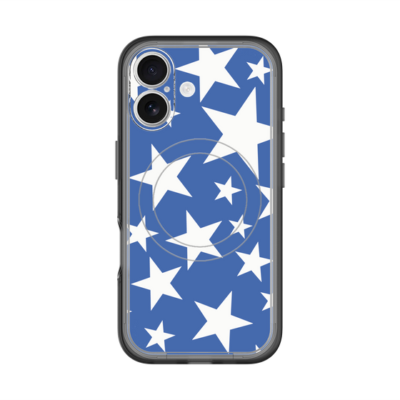 スリムプロテクションプレミアムケース with MagSafe［ Stars - Blue ］