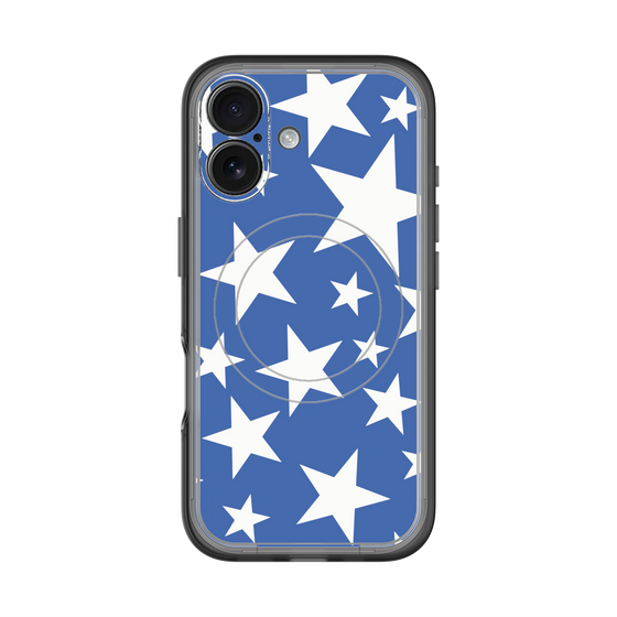 スリムプロテクションプレミアムケース with MagSafe［ Stars - Blue ］