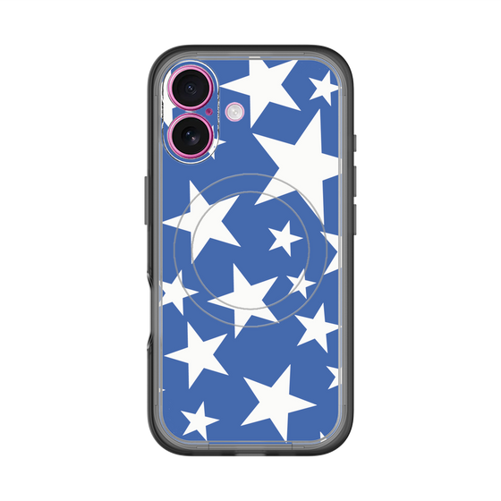 スリムプロテクションプレミアムケース with MagSafe［ Stars - Blue ］