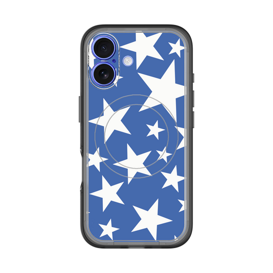 スリムプロテクションプレミアムケース with MagSafe［ Stars - Blue ］
