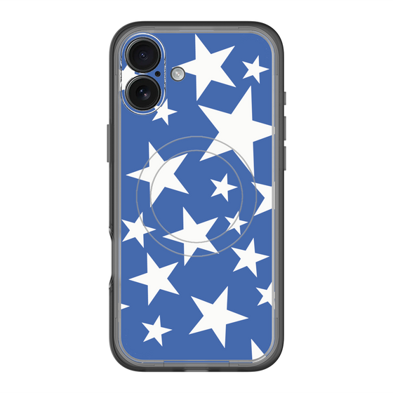 スリムプロテクションプレミアムケース with MagSafe［ Stars - Blue ］