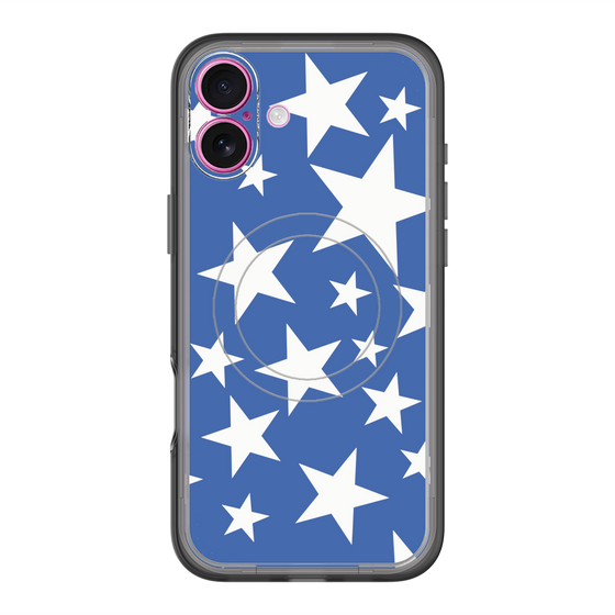スリムプロテクションプレミアムケース with MagSafe［ Stars - Blue ］