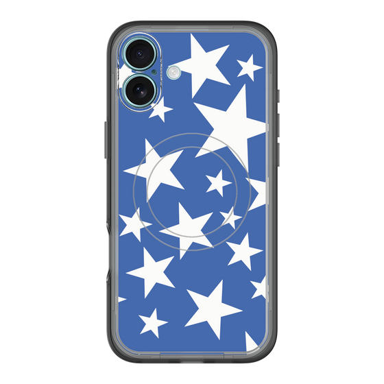 スリムプロテクションプレミアムケース with MagSafe［ Stars - Blue ］