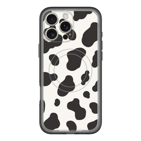 スリムプロテクションプレミアムケース with MagSafe［ Cow - White ］