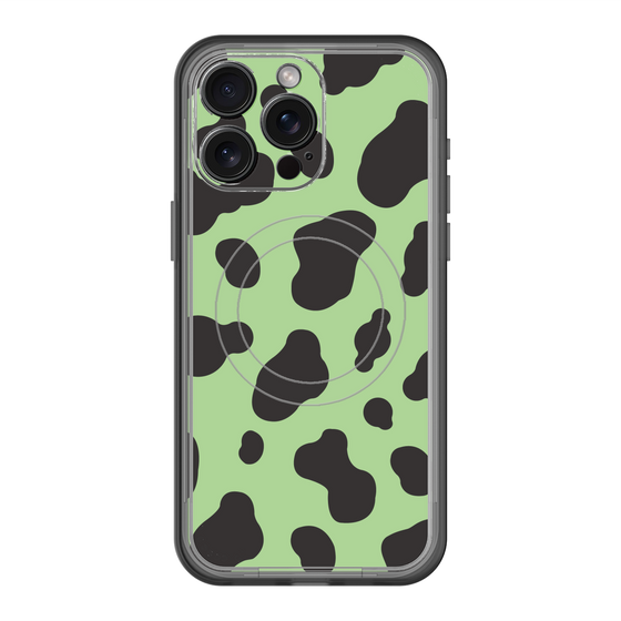 スリムプロテクションプレミアムケース with MagSafe［ Cow - Green ］