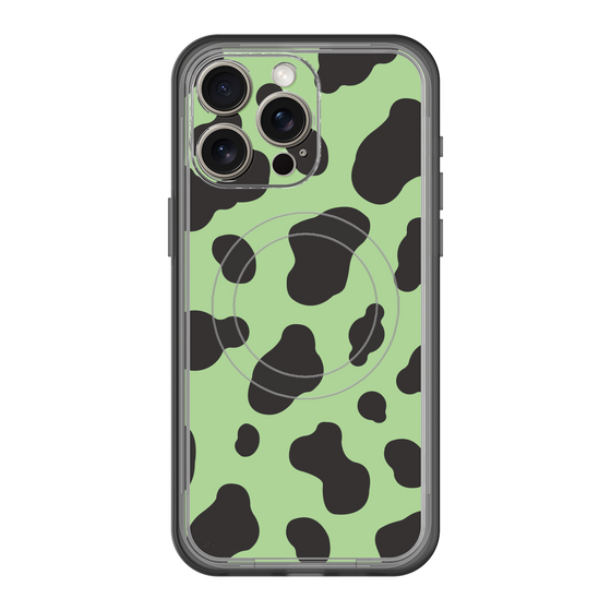 スリムプロテクションプレミアムケース with MagSafe［ Cow - Green ］