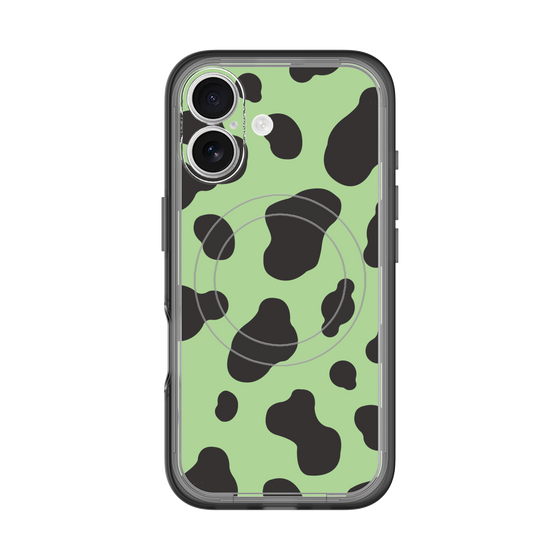 スリムプロテクションプレミアムケース with MagSafe［ Cow - Green ］