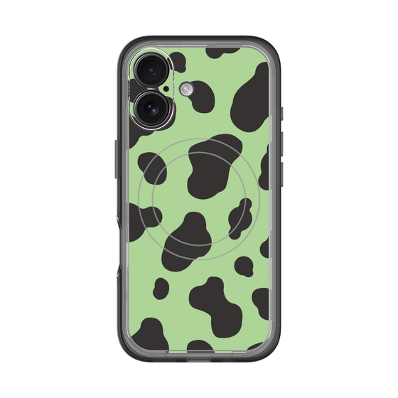 スリムプロテクションプレミアムケース with MagSafe［ Cow - Green ］