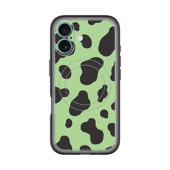 スリムプロテクションプレミアムケース with MagSafe［ Cow - Green ］