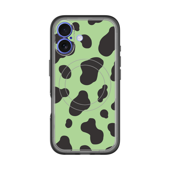 スリムプロテクションプレミアムケース with MagSafe［ Cow - Green ］