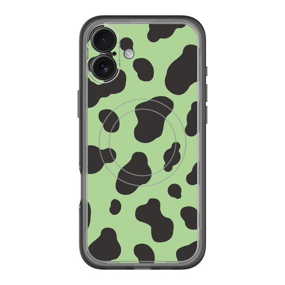 スリムプロテクションプレミアムケース with MagSafe［ Cow - Green ］