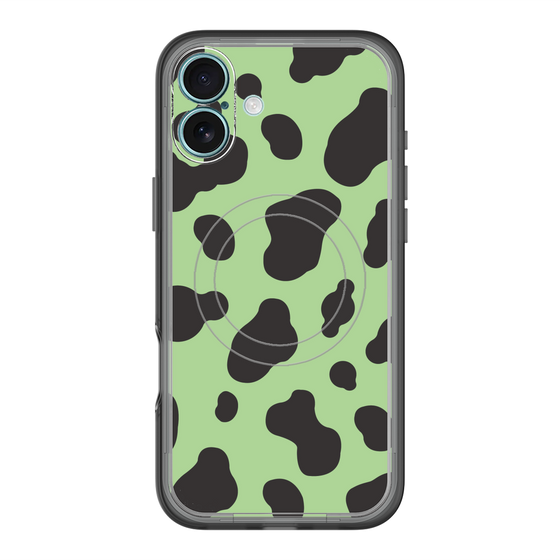 スリムプロテクションプレミアムケース with MagSafe［ Cow - Green ］